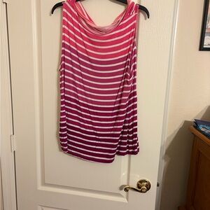 Pink Striped Women's Top